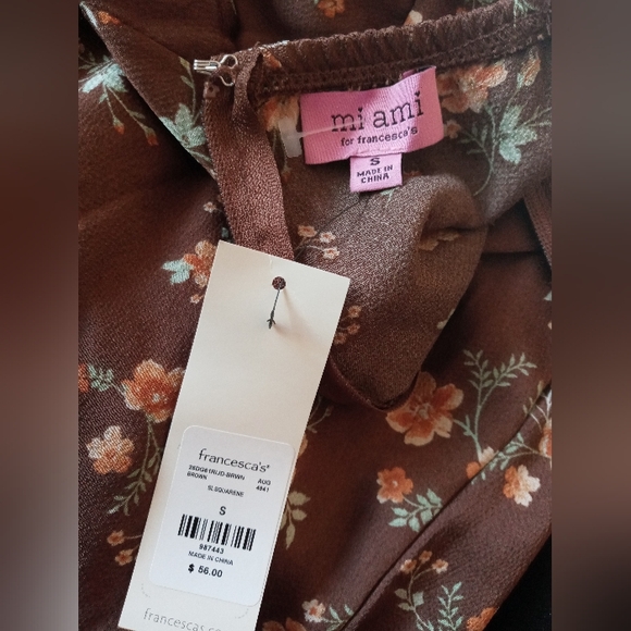 Brown Floral Dress - Picture 4 of 4